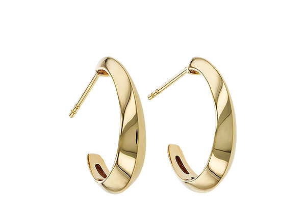 C275-20859: GOLD EARRINGS (19MM)