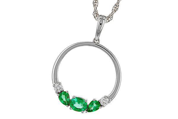 C275-22714: NECKLACE .52 EMERALD .62 TGW