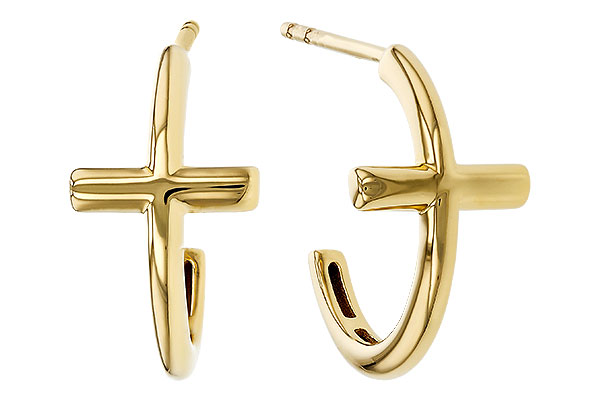 C275-26287: GOLD EARRINGS (14MM)