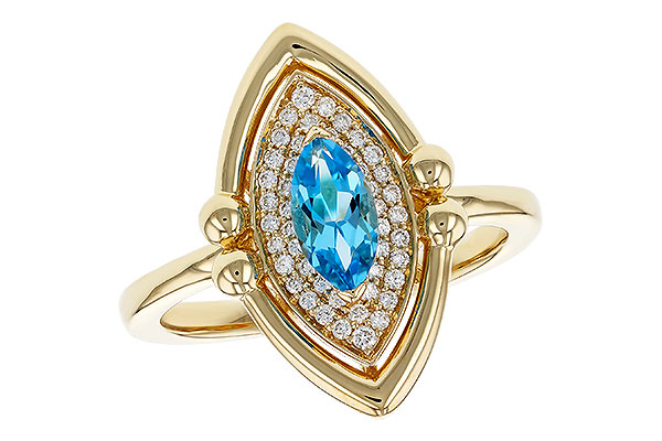 C275-27205: LDS RG .54 BLUE TOPAZ .70 TGW (8x4MM BT)