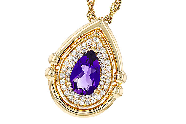 C276-09959: NECKLACE .70 AMETHYST .86 TGW (8x5MM AMY)