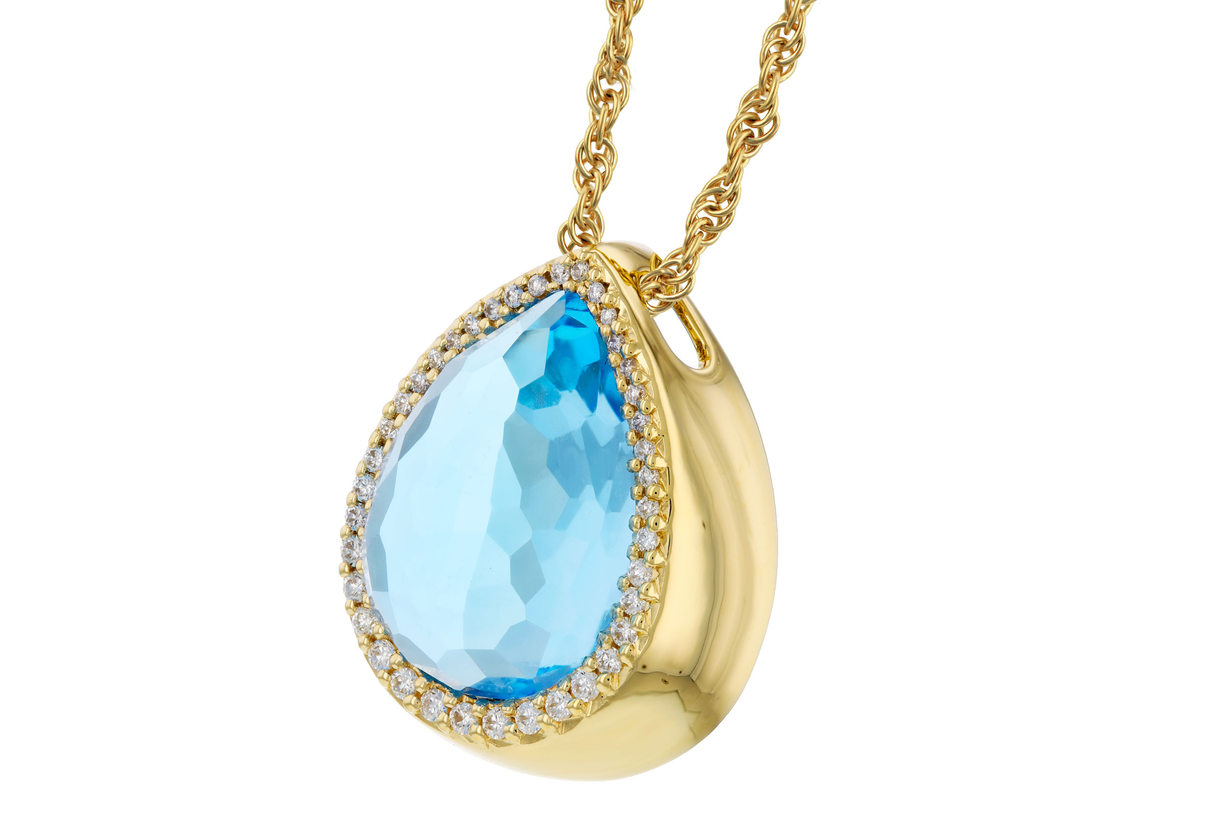 C276-10896: NECK 5.78 LONDON BLUE TOPAZ 5.92 TGW (14x10MM)