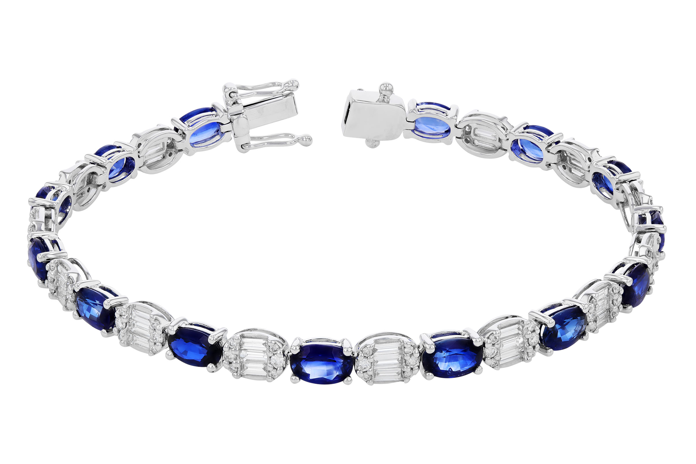 C276-10905: BRACELET 7.28 TW SAPPHIRE 8.98 TGW (7")