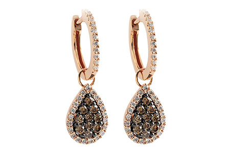 D187-08114: EARR .48 BROWN DIA .93 TW