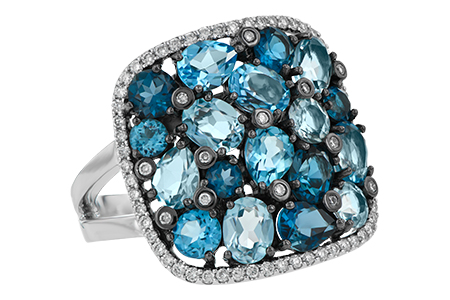 D187-96305: LDS RG 3.67 BLUE TOPAZ 3.94 TGW