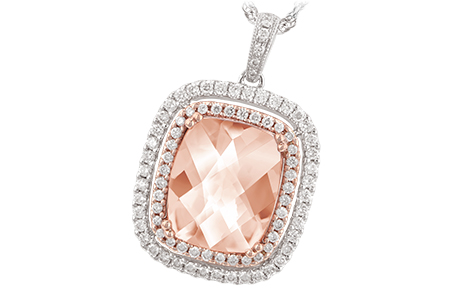 D188-86314: NECK 4.20 MORGANITE 4.66 TGW