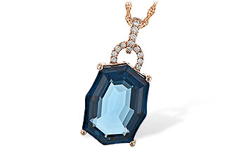 D189-81814: NECK 11.75 LONDON BLUE TOPAZ 11.85 TGW