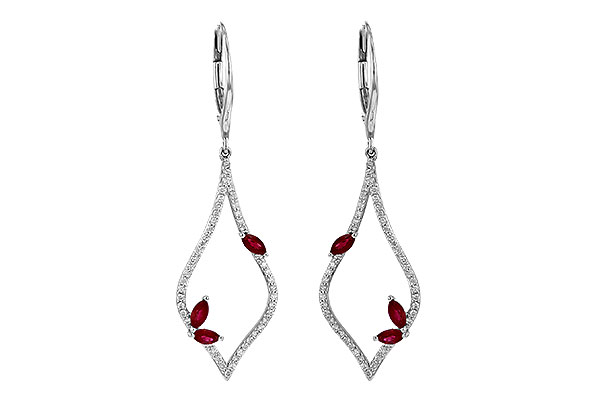 D190-64505: EARR .60 RUBY .95 TGW