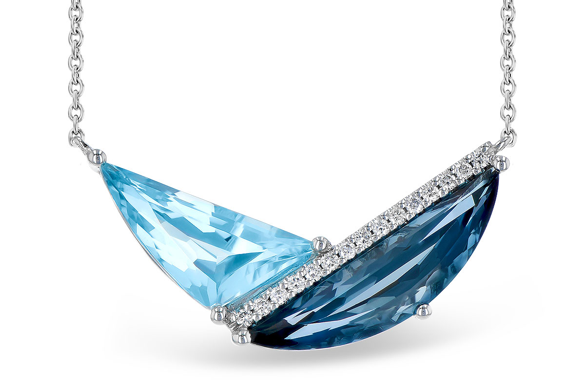 D273-39968: NECK 4.66 BLUE TOPAZ 4.75 TGW (18")