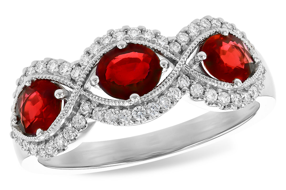 D273-40877: LDS WED RG 1.10 TW RUBY 1.35 TGW (6x4MM RUBY)