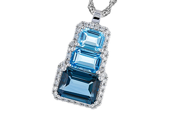 D274-30896: NECK 2.48 TW BLUE TOPAZ 2.64 TGW