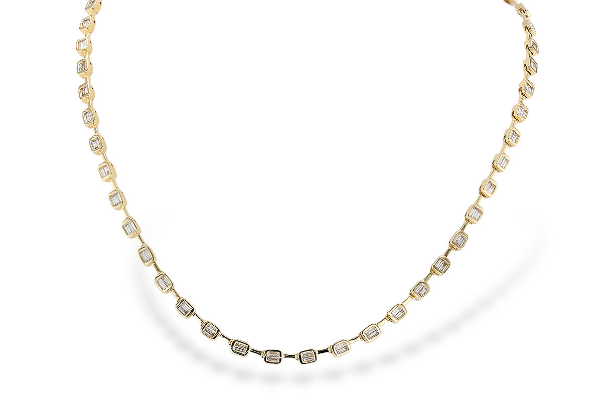 D274-32677: NECKLACE 2.05 TW BAGUETTES (17 INCHES)