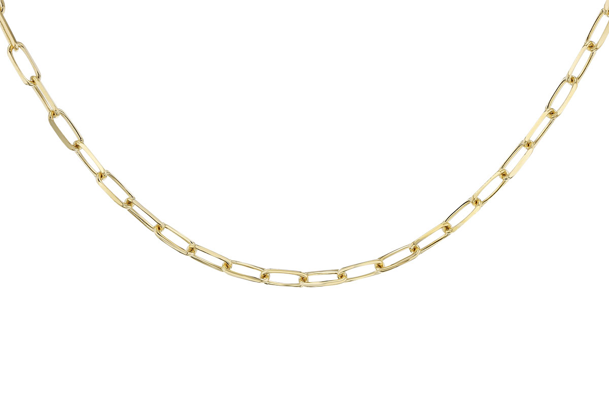 D274-33596: PAPERCLIP LG (22IN, 4.0MM, 14KT, LOBSTER CLASP)
