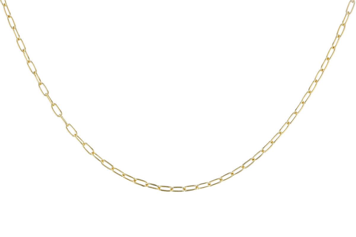 D274-33614: PAPERCLIP SM (24IN, 2.40MM, 14KT, LOBSTER CLASP)