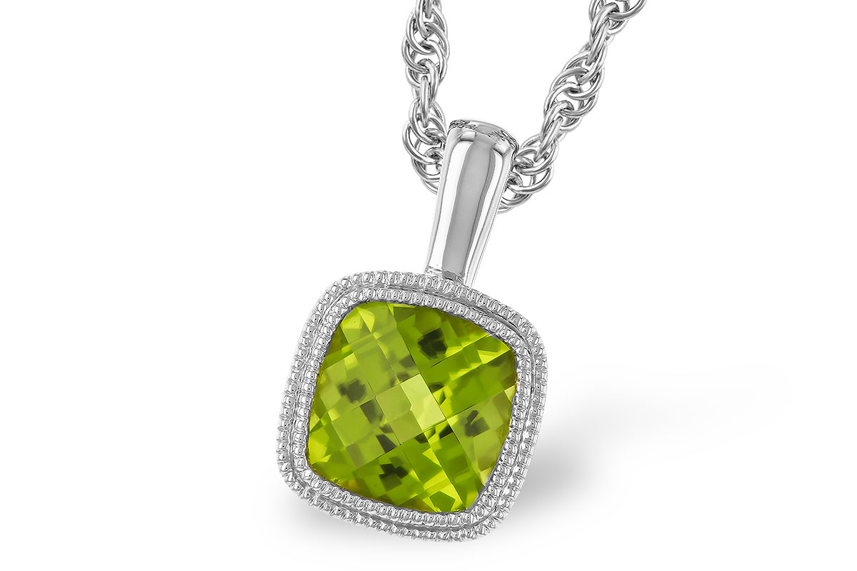 D274-33632: NECKLACE .95 CT PERIDOT