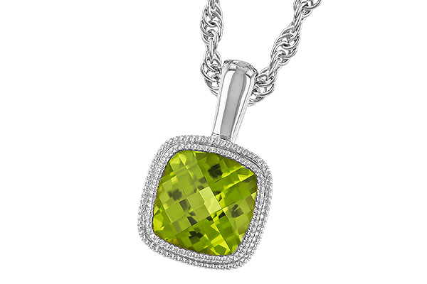D274-33632: NECKLACE .95 CT PERIDOT