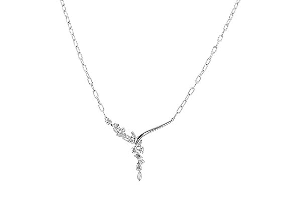 D274-34496: NECKLACE 1.22 TW FANCY CUT DIAMONDS (18")