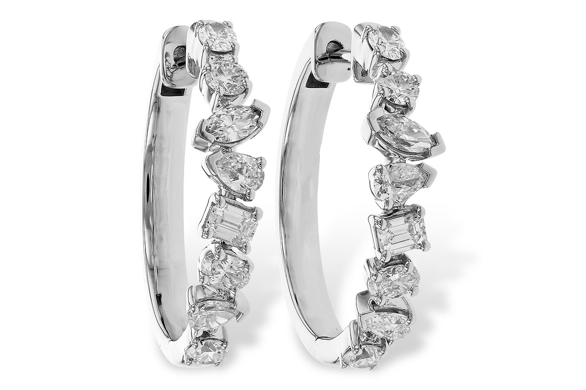 D274-36277: EARRINGS 1.15 TW FANCY CUT DIAS