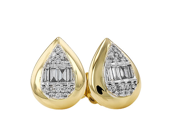 D274-36296: EARRINGS .09 BAG .18 TW