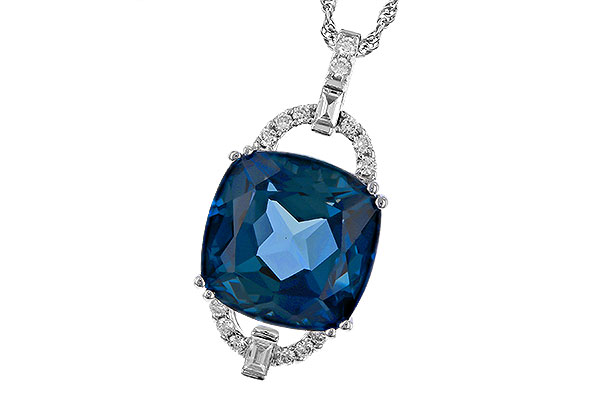 D275-19968: NECK 9.00 LONDON BLUE TOPAZ 9.20 TGW (12MM LBT)