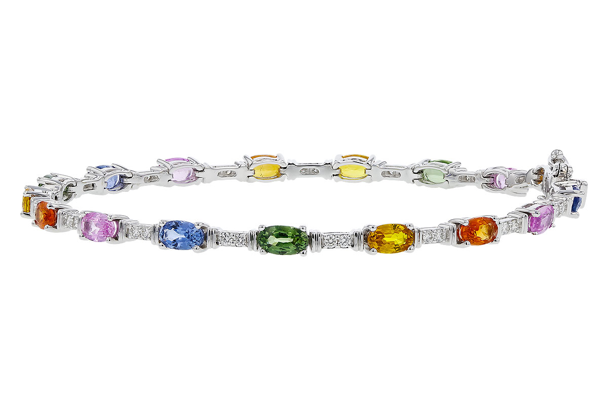 D275-20896: BRACELET 4.76 MULTI-COLOR SAPPH 5.08 TGW (7")