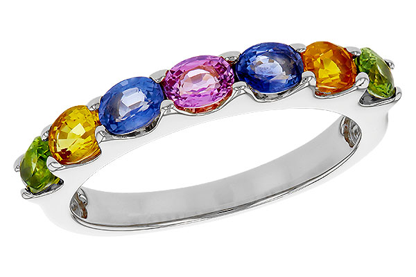 D275-21759: LDS WED RG 1.54 TW MULTI-COLOR SAPPHIRE