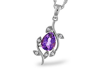 D275-21777: NECKLACE .88 AMETHYST .93 TGW (8x6MM AMY)