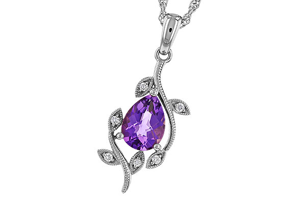 D275-21777: NECKLACE .88 AMETHYST .93 TGW (8x6MM AMY)