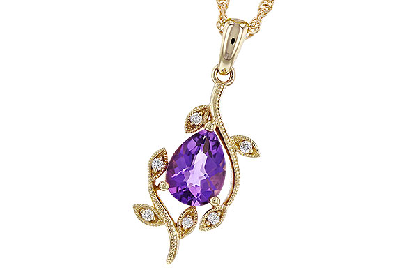 D275-21777: NECKLACE .88 AMETHYST .93 TGW (8x6MM AMY)