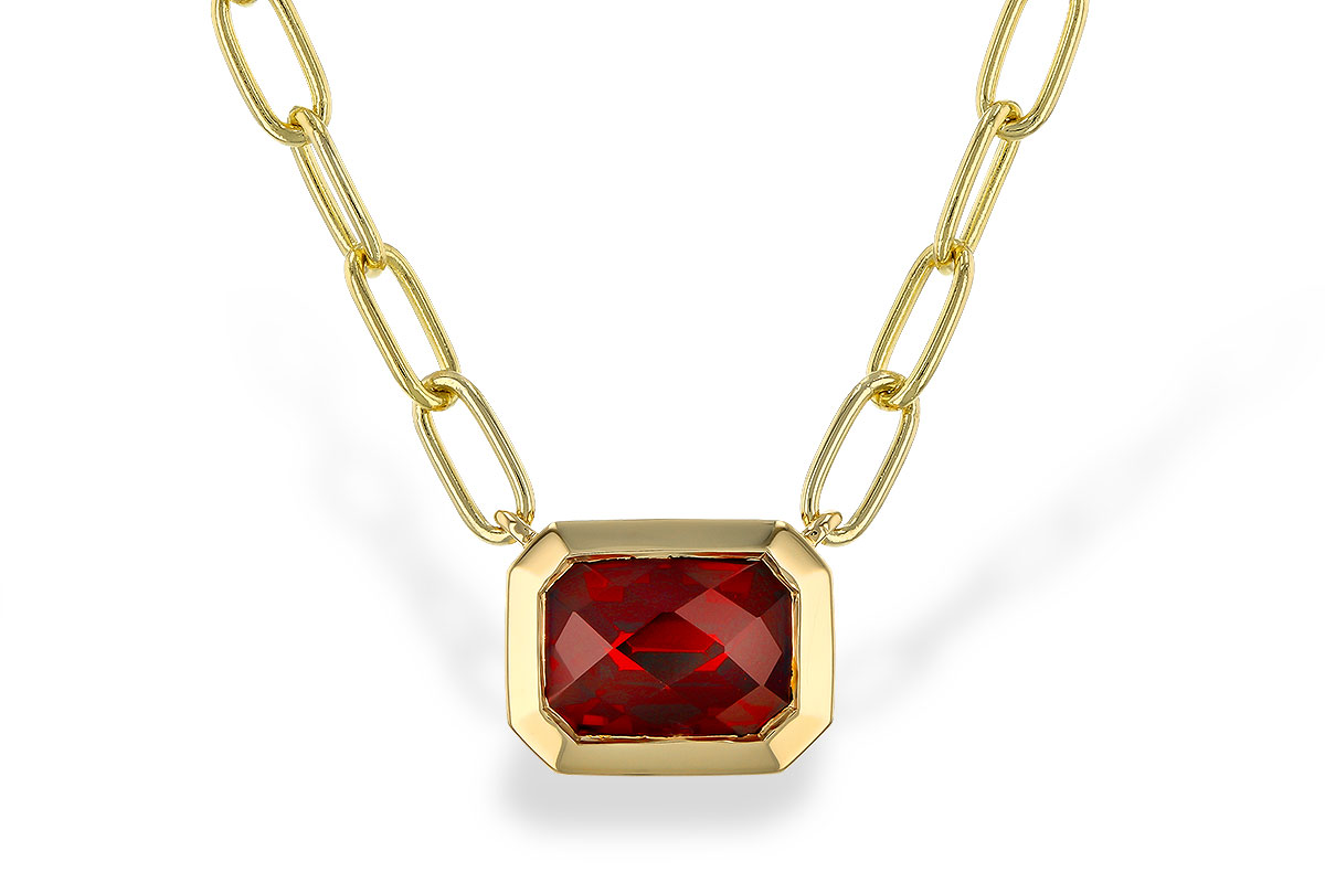 D275-24523: NECKLACE 1.45 GARNET (18")