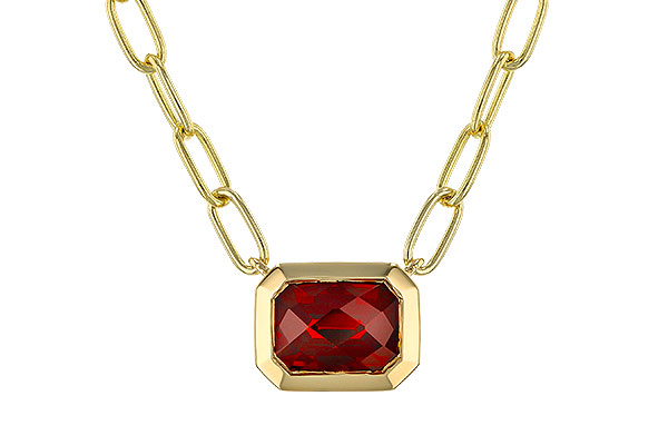 D275-24523: NECKLACE 1.45 GARNET (18")
