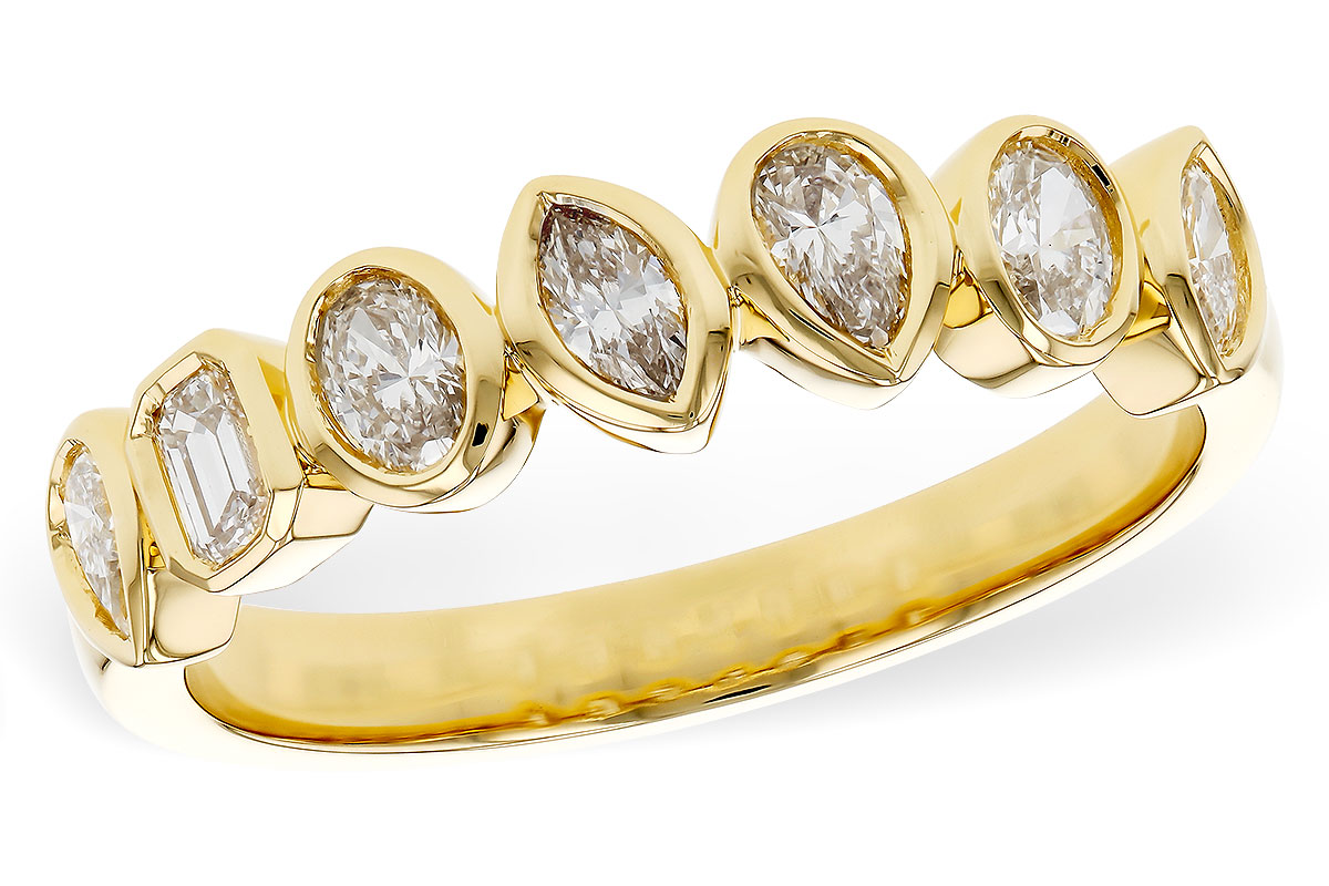 D275-25450: LDS DIA WED RG .62 TW FANCY CUT DIAS