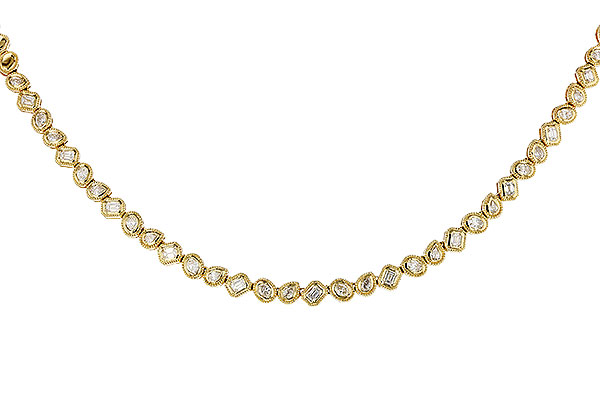 D275-26350: NECKLACE 2.25 TW FANCY CUT DIAS (17.25")