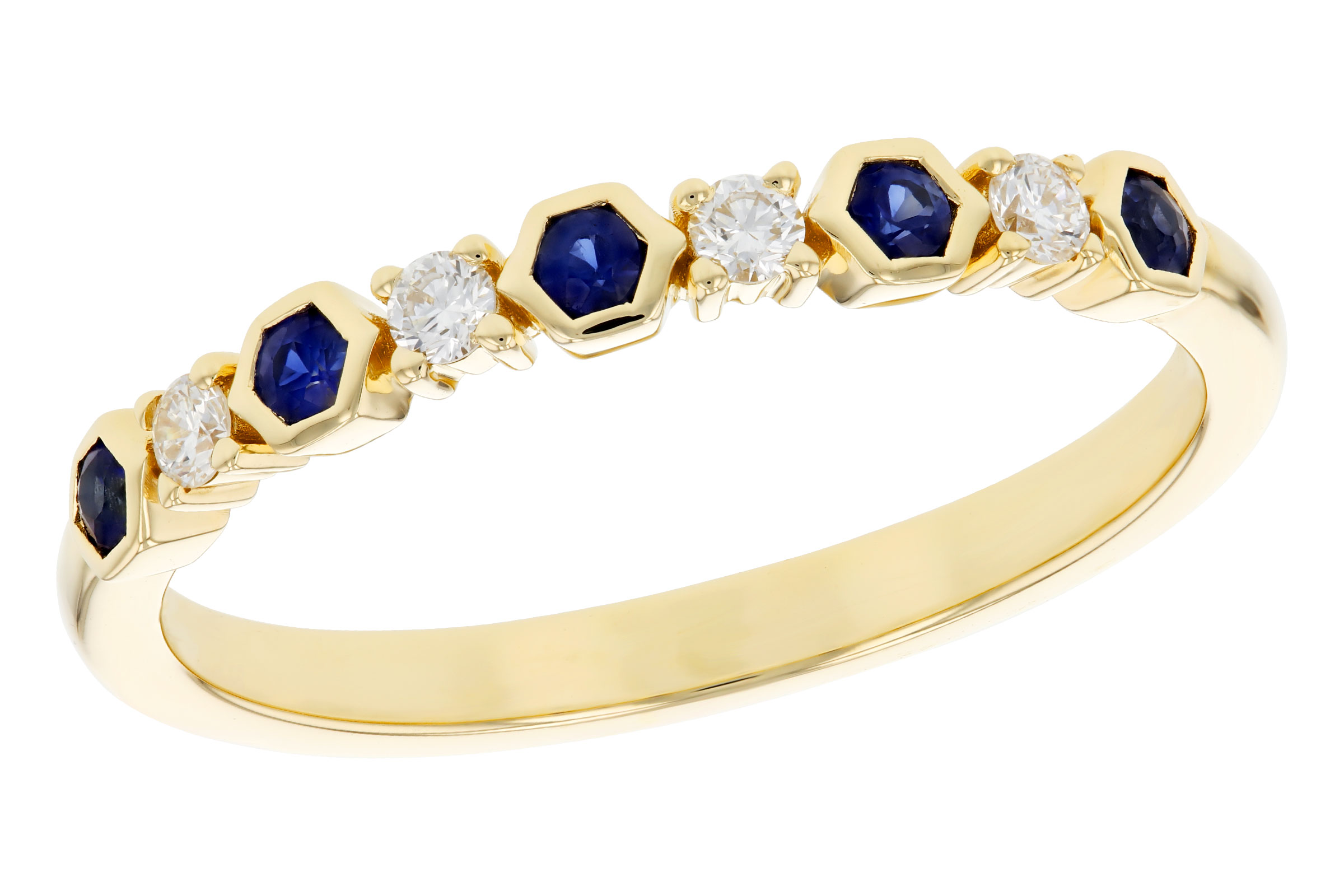 D276-12677: LDS WED RG .14 TW SAPPHIRE .24 TGW