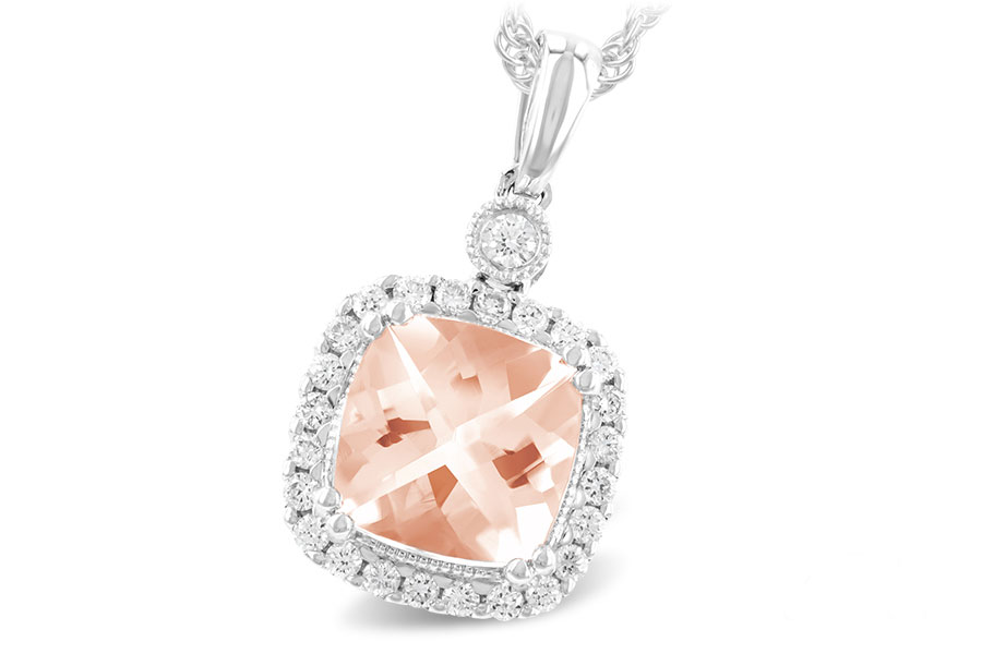 E187-02686: NECK 1.09 MORGANITE 1.26 TGW (7MM MORG)