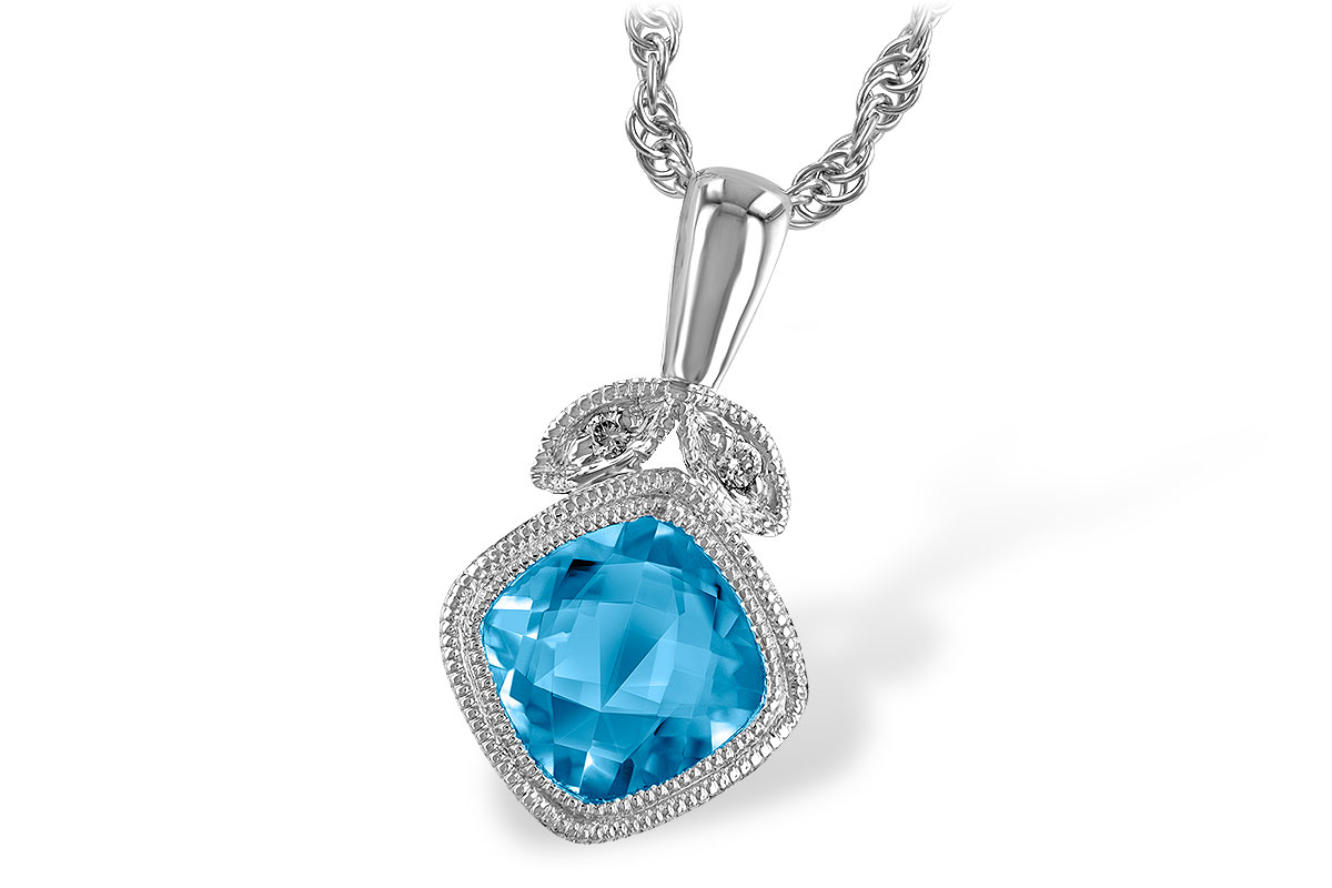 E187-07223: NECK 1.05 BLUE TOPAZ 1.06 TGW