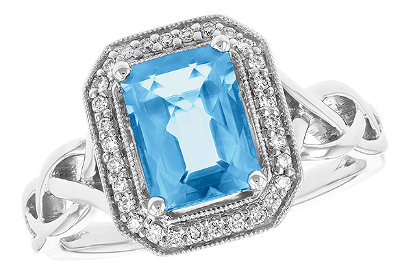 E187-94468: LDS RG 1.77 BLUE TOPAZ 1.88 TGW