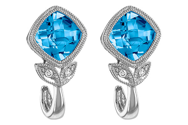 E187-98159: EARR 2.12 BLUE TOPAZ 2.14 TGW