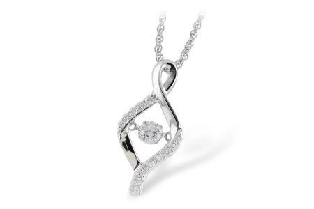 E188-84459: NECKLACE .33 TW