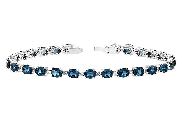 E189-75377: BRACELET 8.97 LONDON BLUE TPZ 9.55 TGW