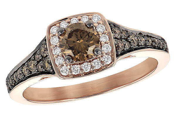 E190-69068: LDS RG .40 BROWN DIA CTR .70 TW