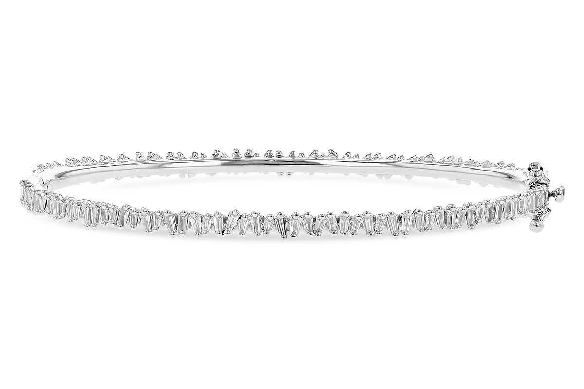 E273-38141: BANGLE .75 TW BAGUETTE DIAS