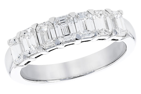 E274-29086: LDS DIA WED RG 1.66 TW (7 EMERALD CUTS)