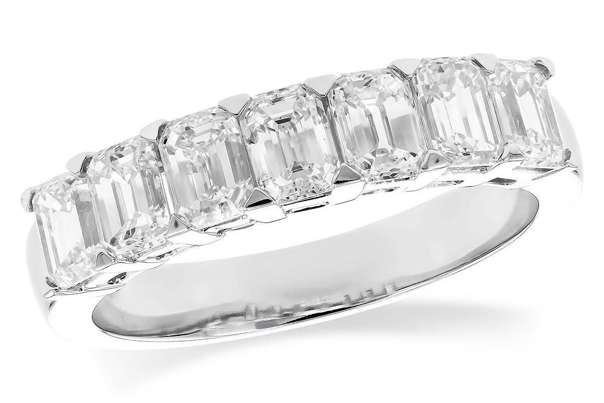 E274-29923: LDS DIA WED RG 2.12 TW (7 EMERALD CUTS)