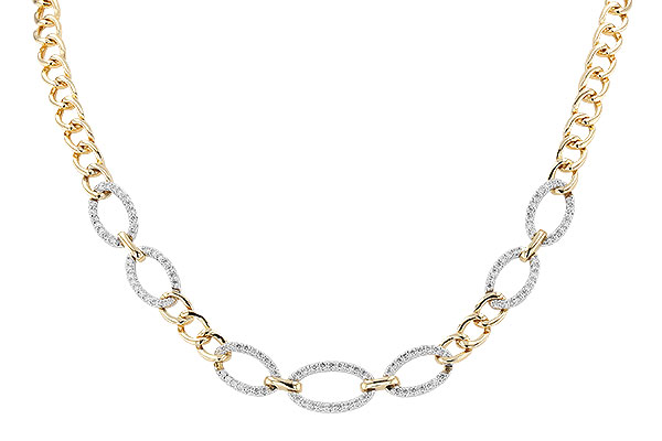 E274-29950: NECKLACE 1.12 TW (17")(INCLUDES BAR LINKS)