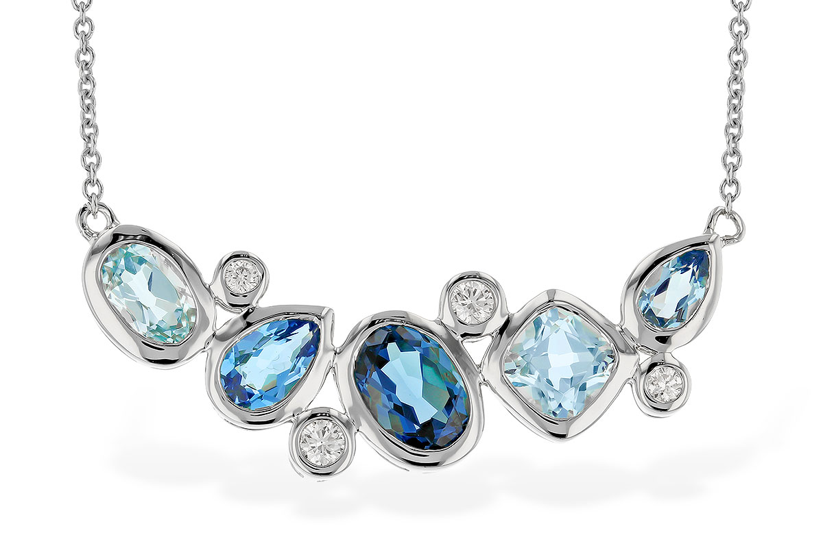 E274-33559: NECK 2.57 BLUE TOPAZ TW 2.72 TGW (18")