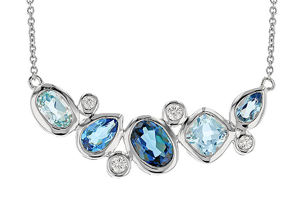 E274-33559: NECK 2.57 BLUE TOPAZ TW 2.72 TGW (18 INCHES)