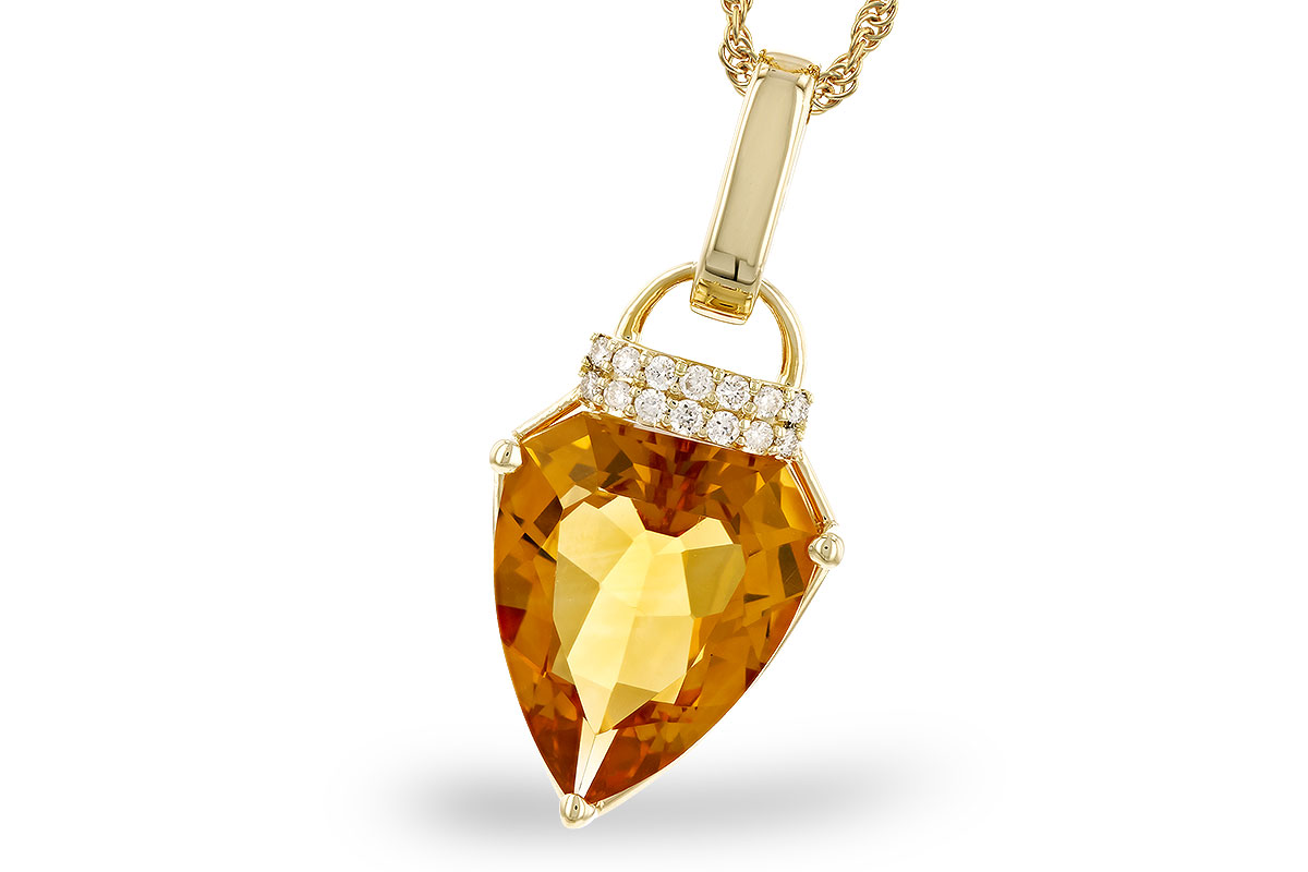 E274-34532: NECKLACE 3.12 CITRINE 3.18 TGW (12x10MM CIT)