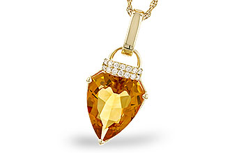 E274-34532: NECKLACE 3.12 CITRINE 3.18 TGW (12x10MM CIT)