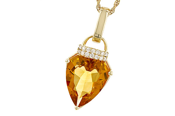 E274-34532: NECKLACE 3.12 CITRINE 3.18 TGW (12x10MM CIT)